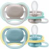Philips Avent dudlík Ultra Air Happy Jablko/Hruška mátová/žlutá