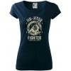 Jiu Jitsu logo guľaté - Dámske tričko Pure - M ( Tmavomodrá (veľmi tmavá - skoro čierna) )