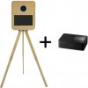 Fotověci Samoobslužná Digitální Vintage Retro Dřevěná Fotobudka s Otvorem na Fotografie a Výkonným PC AI Fotokoutek KoutekSelfie Photo Booth + Wifi Tiskárna
