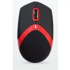 AMEI AM-M101R/Ergonomická/Optická/1 600 DPI/Drátová USB/Černá-červená (AMEI AM-M101R)