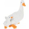 KAČKA S KAČIČKOU POLYRES 16x12x8,5CM BIELA