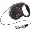 Vodítko Flexi Black Design lanko XS ružové 3m