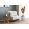 Atelier Del Sofa Jednomiestne kreslo Folde – Biela