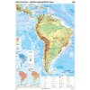 Južná Amerika - všeobecnogeografická mapa (70x100 cm – 1:8200000), nástenná, fóliovaná, lištovaná