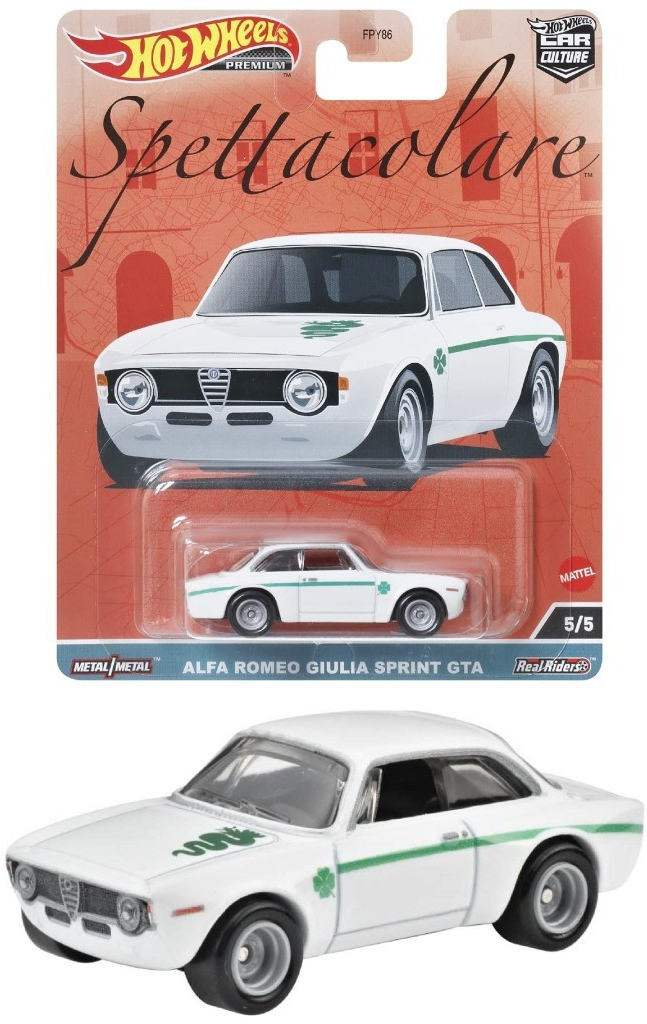 HW Mattel Prémiová auta velikáni ALFA ROMEO GIULIA SPRINT GTA, HKC50