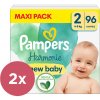 2x PAMPERS Plienky jednorázové Harmonie veľ. 2 (96 ks) 4-8 kg