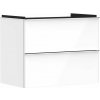 Hansgrohe Xelu Q Umývadlová skrinka, 63x78x50 cm, 2 zásuvky, lesklá biela/chróm 54027000-HG