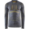 Craft Active Intensity LS triko pánské Barva: šedá se žlutou, Velikost: S