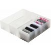 Compactor súprava 3 ks malých transparentných organizérov Optimo, 30 × 10,5 × 8 cm
