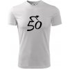 Cyklista oslavuje päťdesiatku (50) - Pánske tričko Fantasy športové - XL ( Biela )