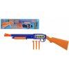 Teddies Pistole/Brokovnice na přísavky plast 48cm + 3 náboje na kartě