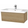 Dreja Umývadlová skrinka INVENCE SZZ 80 (umývadlo Harmonia) - A01 Dub (masív) / A01 Dub (masív)