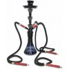 Vodná fajka SHISHA 53cm/3 čierna (Veľká stolová shisha s 3 hadicami pre spoločné relaxačné stretnutia)