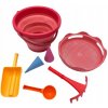 COMPACTOYS Skladacia sada na piesok 7v1 Red
