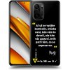 Picasee silikónový prehľadný obal pre Xiaomi Poco F3 - Kazma - SVĚT PATŘÍ TĚM, CO SE NEPOSEROU