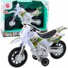 Motokrosová motorka hračka biela OFF-ROAD so svetelnými a zvukovými efektmi