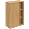 Hobis Policová skrinka Strong L, 80x115,2x40 cm, dub/dub