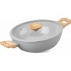 MagicHome Harmony hrniec plytký so sklenenou pokrievkou, 26 cm