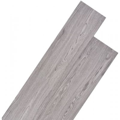 vidaxl dosky z pvc 5,26 m² 2 mm matné drevo sivé – Heureka.sk