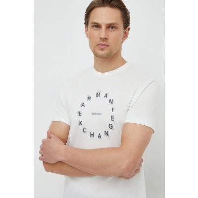 Armani Exchange pánske tričko béžové