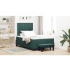 Posteľ s boxspringom s matracom Tmavo zelená 120 x 200 cm zamat