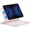 AppleMix Bluetooth klávesnica + puzdro pre iPad Air 11 (2025) / (2024) / Air (2022) / (2020) / Pro 11 (2022) / (2021) / (2020) / (2018) - magnetické uchytenie - umelá koža - ružová