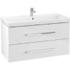 Villeroy & Boch Avento - Umývadlová skrinka, 98x51x45 cm, 2 zásuvky, Crystal White A89200B4
