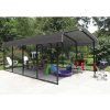 ShelterLogic Mailand oceľová garáž 610 x 300 x 250 cm, čierna farba SL102007