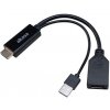 AKASA - HDMI na DP kábel AK-CBHD24-25BK