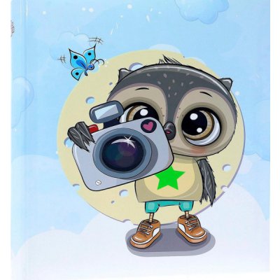 Fotoalbum 10x15 pre 500 fotiek Camera-OWL modrý