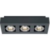 IT8002S3-BK/AL ITALUX Casemiro moderné povrchové bodové svietidlo 3X50W GU10 IP20