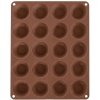 Forma na pečenie Orion Forma silikón muffiny malé 20 hnedá (8592381178574)