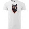 Sablio Tričko s potlačou Wolf paint 1 - biele M