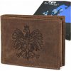 Pánska peňaženka Beltimore kožená hnedá RFiD horizontálna s priehradkou na občiansky preukaz
