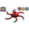 Teddies Gyroskop spiner mechanický plast 7cm svietiaci v tme 3 farby na karte