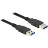 Delock Kabel USB 3.0 Typ-A samec > USB 3.0 Typ-A samec 1,0 m černý