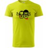 PF - Postavičky - Klasické pánske tričko vyššej gramáže - 4XL ( Limetková )