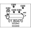 Stredný tlmič výfuku MTS 01.80470