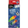 Hrubé farbičky trojhranné Jumbo, 12 intenzívnych farieb KIDEA