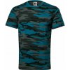 MALFINI CAMOUFLAGE 144 / Maskáčové unisex tričko - camouflage petrol XL