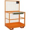 Manutan Pracovná klietka na vysokozdvižný vozík, rozmery 80 x 120 cm, stacionárna