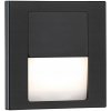 Schodiskové svietidlo TSARO LED štvorcové 1x1W 80lm 2700K IP20 230V čierne