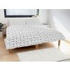 Polášek Bavlnené obliečky SRDIEČKA - Šedá | 140 x 200 cm / 70 x 90 cm