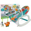 LEAN TOYS Detské hojdacie vibračné kreslo 2v1 farebné