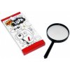 Lupa plast sklo 16cm v krabičce 19x8,5x2cm
