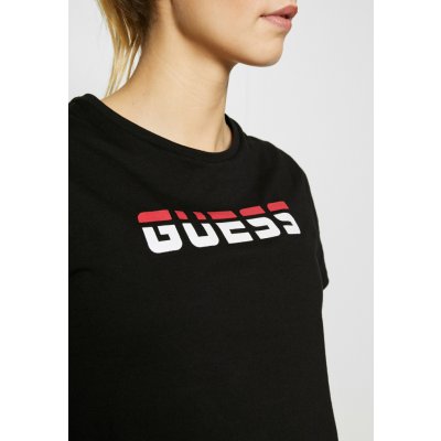 Guess Dámské tričko O02A16JA900 A996 černá biela