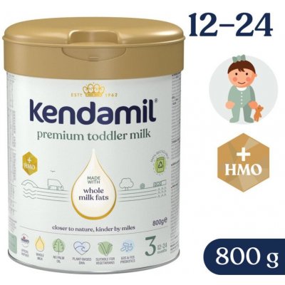 KENDAMIL Mlieko batoľacie Premium 3 HMO+ (800 g) 12m+ 77000352