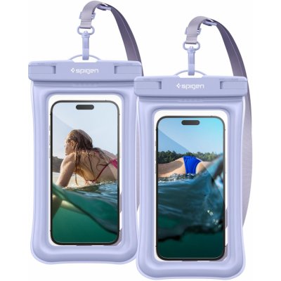 Puzdro na mobil Spigen Aqua Shield WaterProof Floating Case A610 2 Pack Aqua Blue (ACS06016)