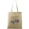 American Army Jeep - Taška bavlnená - 42 x 38 cm ( Naturalna )