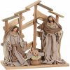 Vianočný Betlehem Home ESPRIT Gaštanová Béžová Drevo MDF 30 x 15 x 30 cm